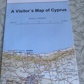 Англійською Карта Кіпр visitor’s map of Cyprus