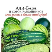 Суміш найсмачніших та найсолодших сортів кавуна 50+ насінин,