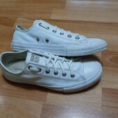 Шкіряні кеди ідеал стан Converse р 38 белые кожаные Конверсы