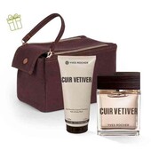 Набор для мужчин туалетная вода гель косметичка ив Роше cuir vetiver yves rocher