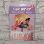 Три топери для торту Princess Party Нідерланди (нюанс)