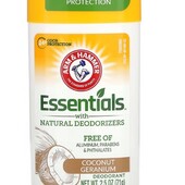 Айхерб, безпечний Arm & Hammer, Essentials, дезодорант кокос і герань