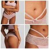 Hunkemoller! Спокусливі жіночі труси з мереживом, стрінги S розмір pale mauve! Лот 339