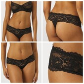 Hunkemoller! Жіночі труси, стрінги з мереживом Xs розмір caviar! Лот 43