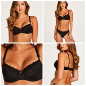 Hunkemoller! Жіночий бюстгальтер з мереживом 90Д black! Лот 21