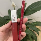 неймовірний колір) рідка помада для губ Maybelline+олівець Bourjois