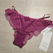 Hunkemoller! Мереживні жіночі труси, страп-панти 2xs розмір festival fuchsia! Лот 8