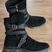 Зимние ботинки Geronea, полусапоги, сапоги, натуральный замш 38 р.