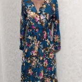 Красивое летнее платье с рукавчиком р.42/50. Коттон!!! Две расцветки!