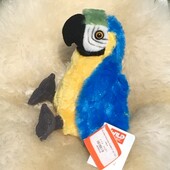 Дуже реалістичний плюшевий папуга ара ,Wild Republic Parrot - mini macaw parrot , 20см.