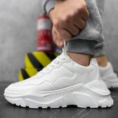 Кросовки plein still summer в белом цвете на массивной подошве.
