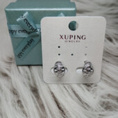 Сережки 'Xuping' Фіаніт (Родій) 073437