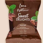 Мило з органічною олією какао і м'ятою Love Nature 45854