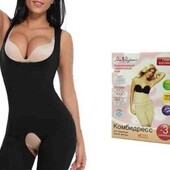 Комбидрес утягивающий для коррекции фигуры Slim shapewear. Размер: l/xl черный