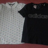 Комплект брендовых футболок Polo и Adidas на мальчика состояние отличное
