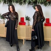 Костюм трикотаж + гіпюр 48-58р