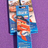 Сменные насадки. Oral-B. Cars (4 шт) детские на электрощетку. Тачки