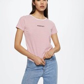 Нова котонова футболка жіноча mango, С