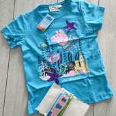 Футболка Peppa Pig Німеччина, паєтки перевертиші, 122-128см. В упаковці!