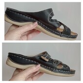 Отличные модные шлепанцы, комфорные, на р.40стельк 25,5 -26смсм.