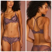Hunkemoller noir! Жіночий бюстгальтер із мережива і сатину 70Ф ephemera! Лот 439