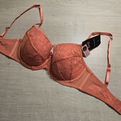 Hunkemoller! Жіночий бюстгалтер з мереживом 70Е spiced coral! Лот 457