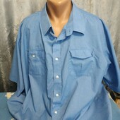 Рубашка с коротким рукавом на мужчину 3XL/4XL,см.замеры