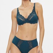 Hunkemoller Жіночий комплект: бюстгальтер на кісточках 80Д і високі трусики М розмір reflecting pond