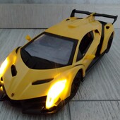 Дорога та класна Радіокерована машинка Lamborghini зі світлом фар та стопів, довжина 20 см