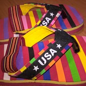 Шлепанцы вьетнамки босоножки USA, р.5 / 15 см, в лоте 1 пара на выбор