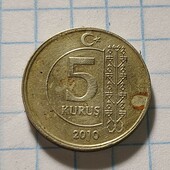 Монета Турції 10 курус 2010