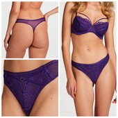 Hunkemoller! Жіночі труси, стрінги з ремінцями М розмір violet indigo! Лот 91