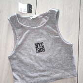Майка / топ Primark, в рубчик, 7-8р / 128см. З біркою!