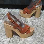 р.38,5.Босоніжки/сабо Sam Edelman нат.замша.