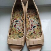 кожаные туфли, босоножки с открытым носком, 38-39