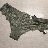 Hunkemoller! Жіночі труси з мереживом і попкою із сіточки Xs розмір four leaf clover! Лот 53