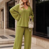 Костюм трикотаж косичка 50-64р кольори