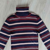 Primark брендовый гольф ткань рубчик расцветка полоска размер XS S