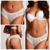 Hunkemoller! Ніжні жіночі труси із мережива і сіточки Хл розмір snow white! Лот 276
