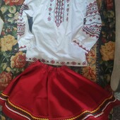 Вишиванка+спідниця 7-9 років