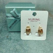 Сережки xuping позолота