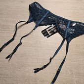 Hunkemoller Мереживний пояс для панчіх S розмір reflecting pond! Лот 533