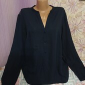 Жіноча Блуза ажуром т.синя .Стан нової речі. Обг 104