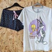 Розпродаж!Літня бавовняна піжама, комплект Primark, p. S