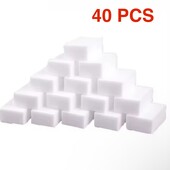 Меламиновые губки 40 шт (10*6*2) см, белые