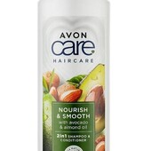 Шампунь для волосся Avon Care 2в1 з екстрактом авокадо та олією мигдалю 700 мл