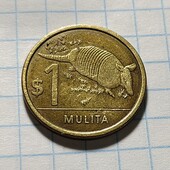 Монета Уругваю 1 песо 2012