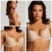 Hunkemoller! Комфортний жіночий бюстгальтер на кісточках 75Д tan! Лот 514