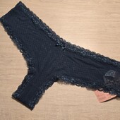 Hunkemoller! Легкі напівпрозорі жіночі труси в горох 3Хл розмір