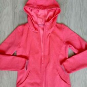 Dunnes stores спортивная кофта softshell с капюшоном цвет коралловый нa девочку рост 140 см